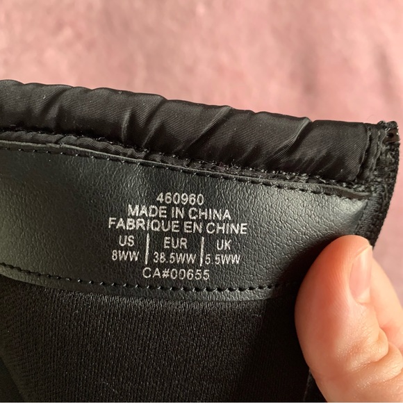 NWT Pennington Wide Width Black Quilted Riding Boots 8WW - Picture 7 of 9